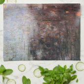 Stille vijver op het landgoed van kasteel Kammer, Theedoek (Gevouwen)