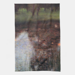 Stille vijver op het landgoed van kasteel Kammer,  Theedoek