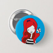 stille vlucht - knop ronde button 5,7 cm (Voorkant /achterkant)