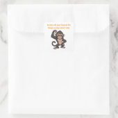 Stille Voortgangs Aap Sticker (Tas)