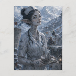 Stille vreugde / Verpleegster / Tibetaanse bergen Briefkaart