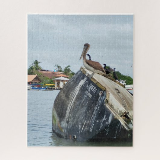 Stille Waarnemer bij Rio Dulce Legpuzzel (Verticaal)