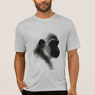 Stille Waarnemer Primaat Houtskool Studie T-shirt