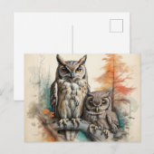 Stille wachters van het bos briefkaart (Voorkant / Achterkant)