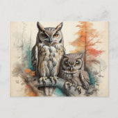 Stille wachters van het bos briefkaart (Voorkant)