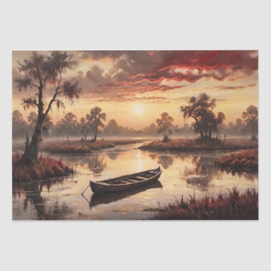 Stille wateren - Decoupage - Tissuepapier (Voorkant)