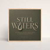 STILLE WATEREN | PSALM 23:2 | POSTER