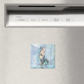 Stille Waters Zeemeermin Moeder en Baby Baby Showe Magneet (Insitu (Vaatwasser))