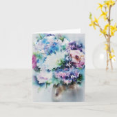 stille Waterverf nog steeds Life Rose Bouquet Kaart (Gele Bloem)