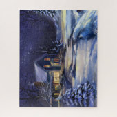 Stille Winter Nacht Puzzel (Verticaal)