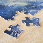 Stille Winter Nacht Puzzel (Zijkant)