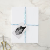 stille winterdraperie cadeaulabel (Met Touw)