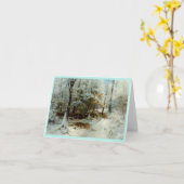 Stille Wintermiddag Kaart (Gele Bloem)