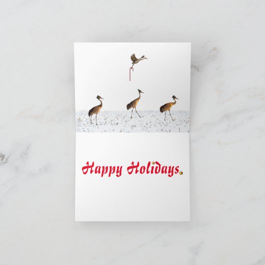 Stille Wonderen Vakantie Groeten Kaart Kardinaal (Binnen)