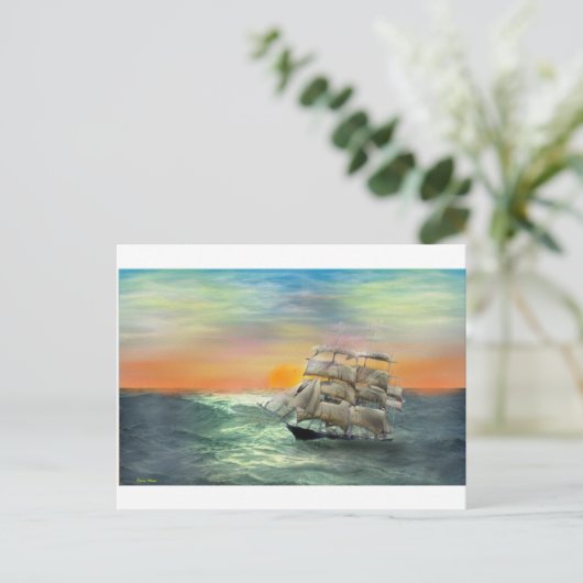 stille Zeeen Briefkaart (Staand voorkant)