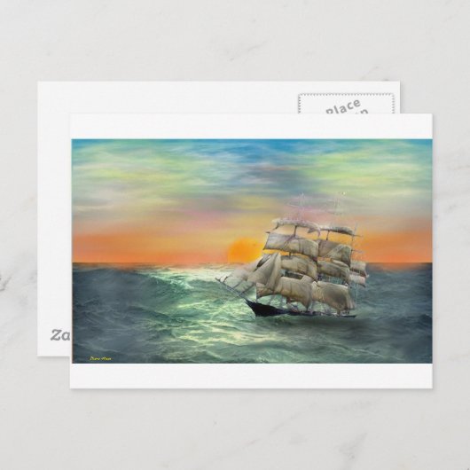 stille Zeeen Briefkaart (Voorkant / Achterkant)