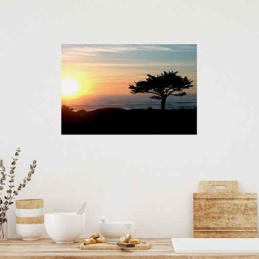 stille zonsondergang 20x30 poster (Keuken)