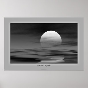 stille zonsondergang poster