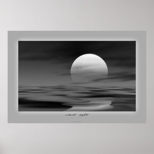 stille zonsondergang poster (Voorkant)