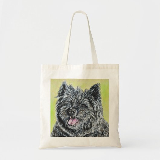Stiller the Cairn Terrier Painting Tote Bag (Voorkant)