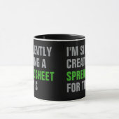 Stilletjes een spreadsheet voor dit maken mok (Midden)