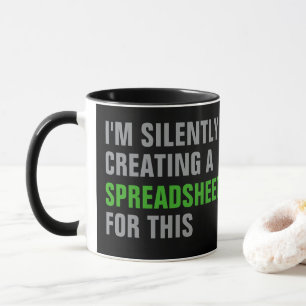 Stilletjes een spreadsheet voor dit maken mok