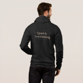 Stilletjes Nadenken Vintage Typografie Hoodie (Achterkant volledig)