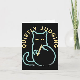 Stilletjes Oordelende Grappige Nieuwigheid Kattenl Kaart