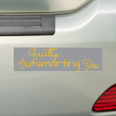 Stilletjes te slim voor je bumpersticker (Op auto)
