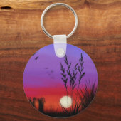 stilletjes - Waterverf kunst Sleutelhanger (Voorkant)