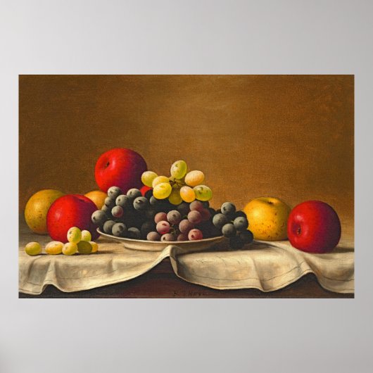 Stilleven, Appels, Druiven, Barton Stone Hays Poster (Voorkant)