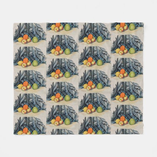 Stilleven, appels en doek - Paul Cézanne Fleece Deken (Voorkant (Horizontaal))