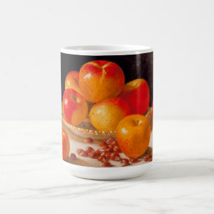 Stilleven, appels en kastanjes koffiemok