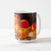 Stilleven, appels en kastanjes koffiemok (Voorkant rechts)
