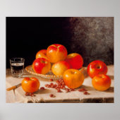 Stilleven, appels en kastanjes poster (Voorkant)