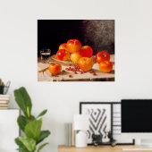 Stilleven, appels en kastanjes poster (Thuiskantoor)