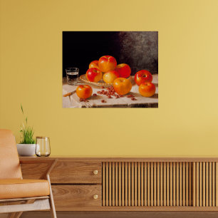 Stilleven, appels en kastanjes poster