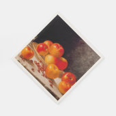 Stilleven, appels en kastanjes servet (Hoek)
