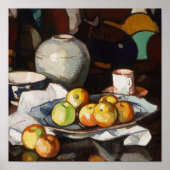 Stilleven, appels en kruik | Samuel John Peploe Poster (Voorkant)