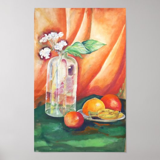 Stilleven Aquarel – Fruit Muurkunst Poster (Voorkant)