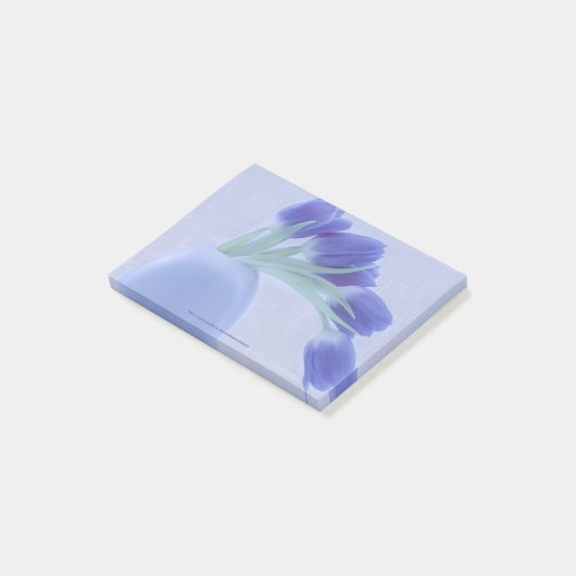 Stilleven Blauwe Tulpen Post-it® Notes (Schuin)