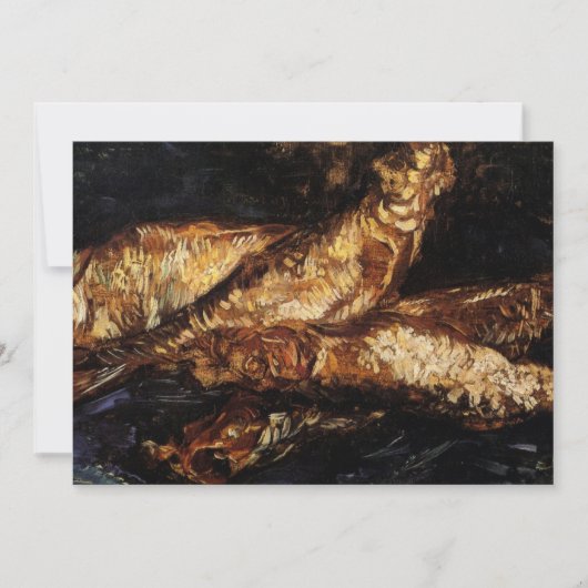 Stilleven Bloaters door Vincent van Gogh Uitnodigi (Voorkant)