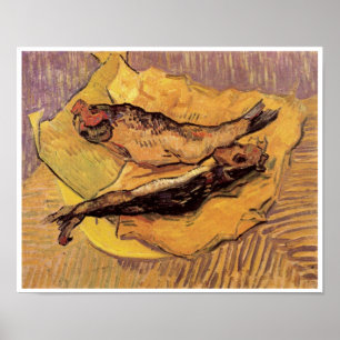 Stilleven Bloaters en Knoflook door Vincent van Go Poster