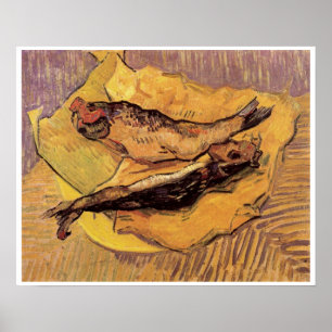Stilleven Bloaters en Knoflook door Vincent van Go Poster