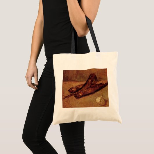 Stilleven Bloaters en Knoflook door Vincent van Go Tote Bag (Voorkant (product))
