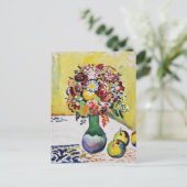 Stilleven Bloemen Appels August Macke Briefkaart (Staand voorkant)