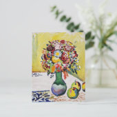 Stilleven Bloemen Appels August Macke Briefkaart (Staand voorkant)
