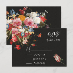 Stilleven Bloemen Bruiloft antwoordkaarten RSVP Kaartje