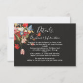 Stilleven Bloemen bruiloft Details en info kaart (Voorkant)