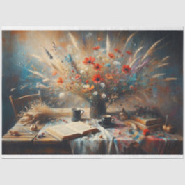 Stilleven Bloemen Decoupage Tissue Papier